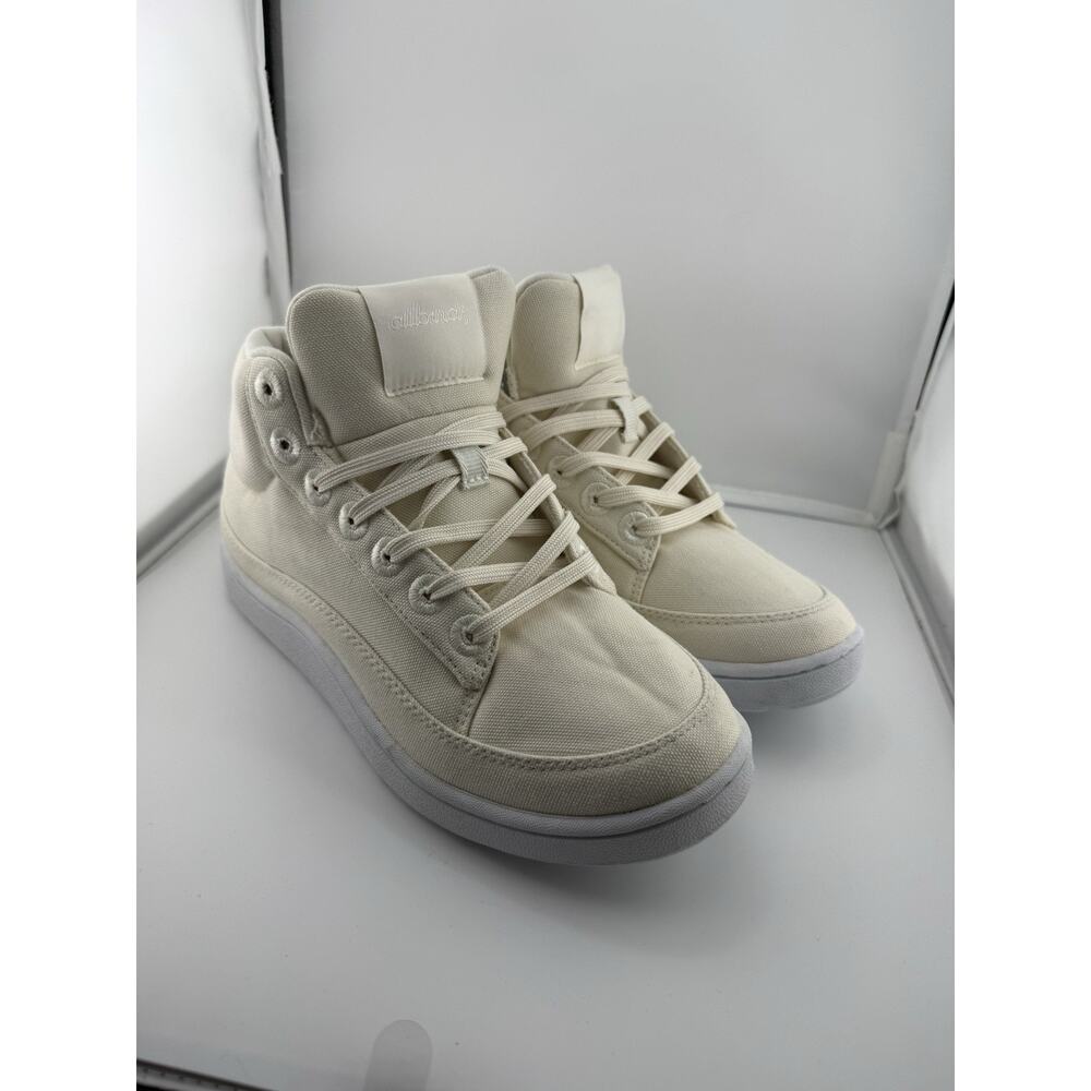 Allbirds Canvas Pacer Mid Sneakers / Shoes - NEW Womens 9 Nat. White